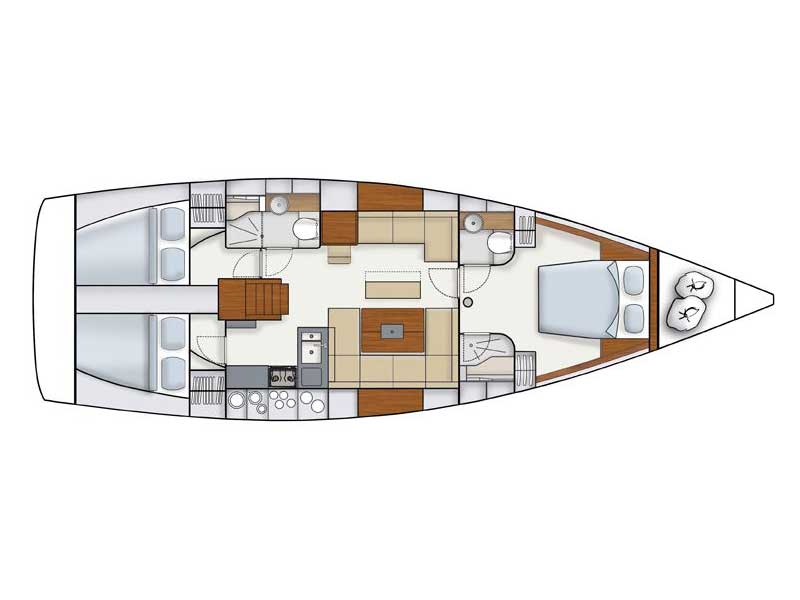 S/Y - Hanse 445 - 3 Cabins - Built 2012