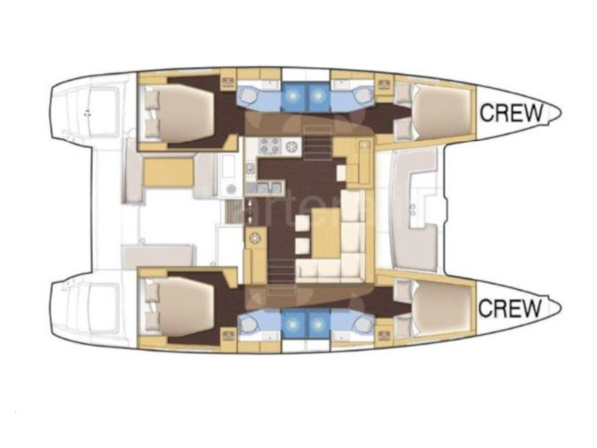 Catamaran - Lagoon 450 - 6 Cabins - Built 2015