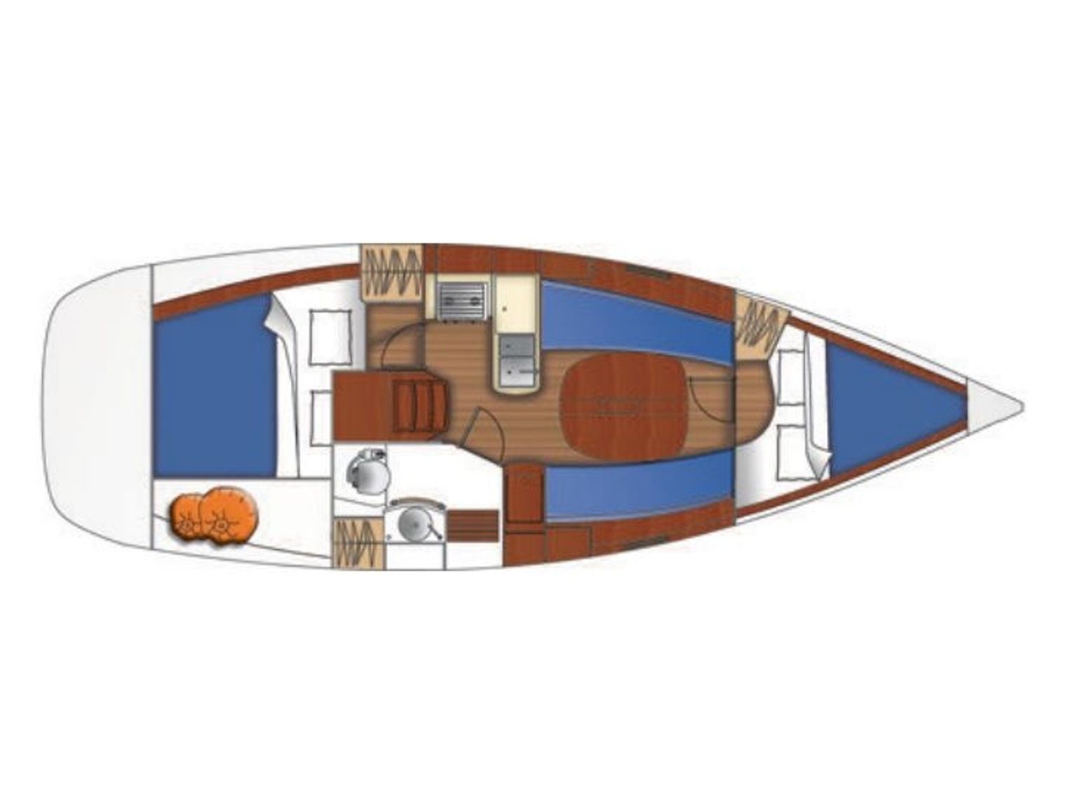 S/Y - Oceanis 323 - 2 Cabins - Built 2007