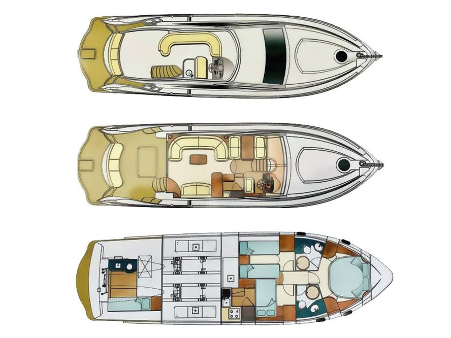 - Majesty 50 Fly - 3 Cabins - Built 2008