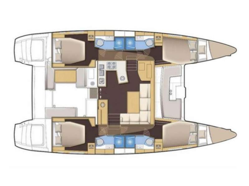 Catamaran - Lagoon 46 - 4 Cabins - Built 2021