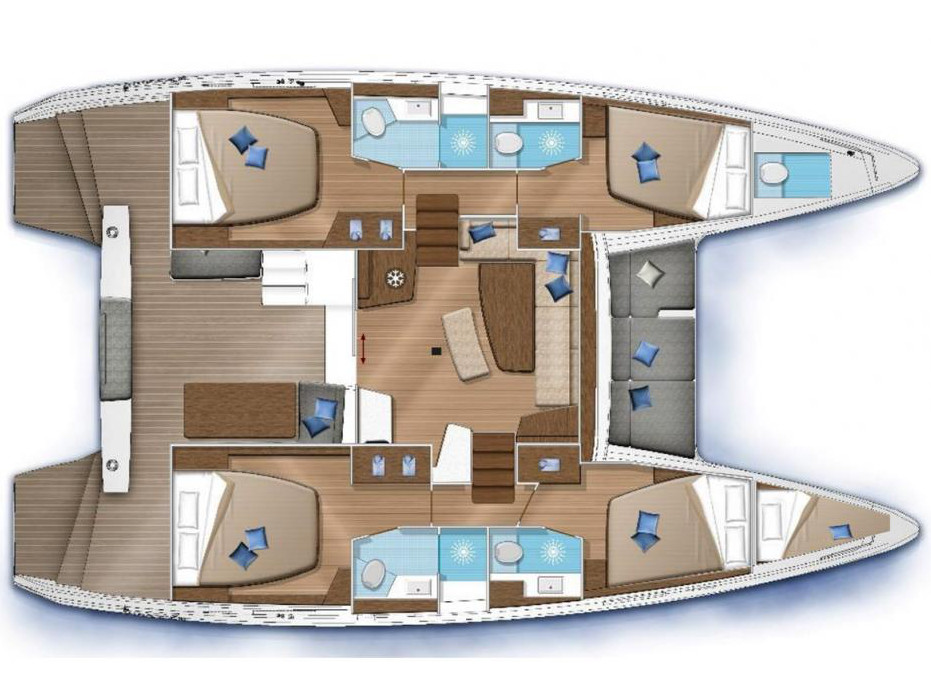 Catamaran - Lagoon 42 - 5 Cabins - Built 2018