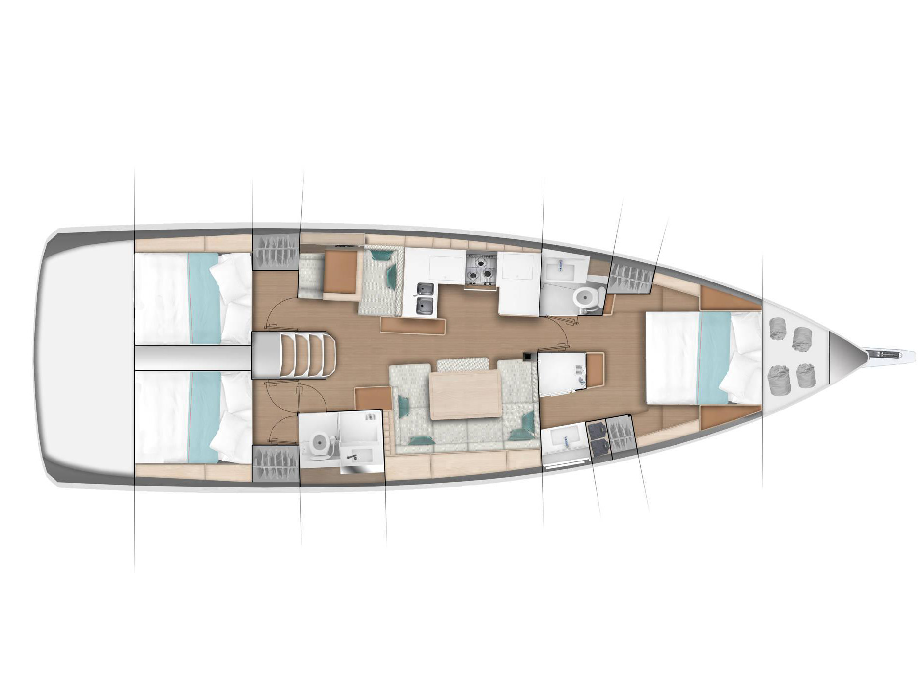 S/Y - Sun Odyssey 410 - 3 Cabins - Built 2019