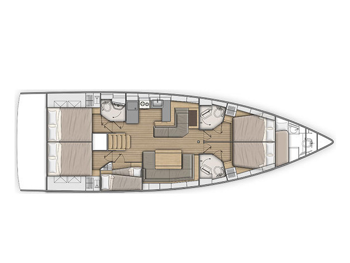 S/Y - Oceanis 51.1 - 6 Cabins - Built 2020
