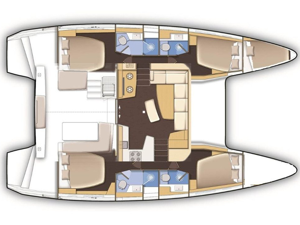 Catamaran - Lagoon 42 - 4 Cabins - Built 2016
