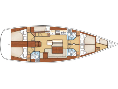 S/Y - Oceanis 50 - 6 Cabins - Built 2010