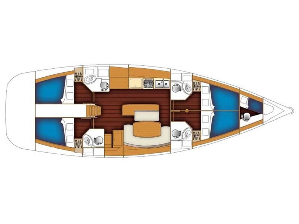 S/Y - Cyclades 50.4 - 5 Cabins - Built 2008