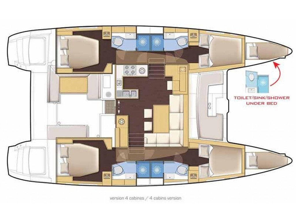 Catamaran - Lagoon 46 - 6 Cabins - Built 2022