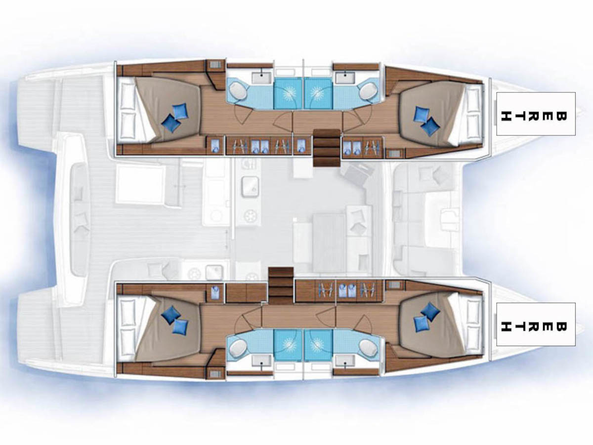 Lagoon  - Kerry Lee - Plan image - Niederlandische Antillen, IGY Simpson Bay Marina