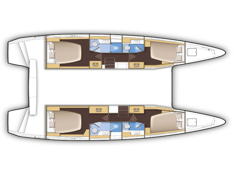 Lagoon  - Boomer II - Plan image - Seychelles, Eden Island Marina