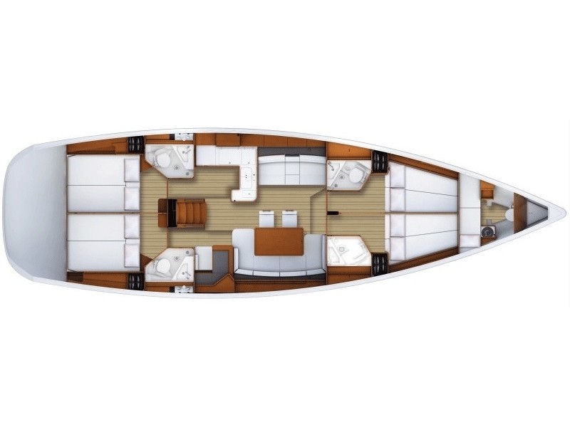 Jeanneau  - Mocha II - Plan image - Turkey, Netsel Marmaris Marina