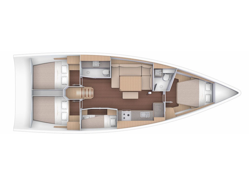 Plan image Sea Ruby / Hanse 458[G]