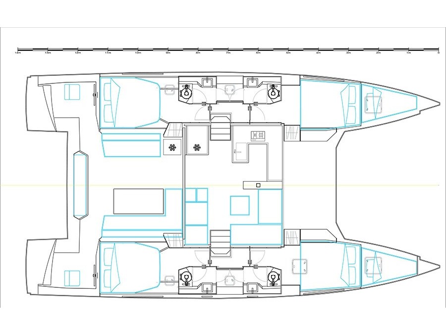 Plan image Exhibit A - Skippered / Nautitech 46 Fly[G]