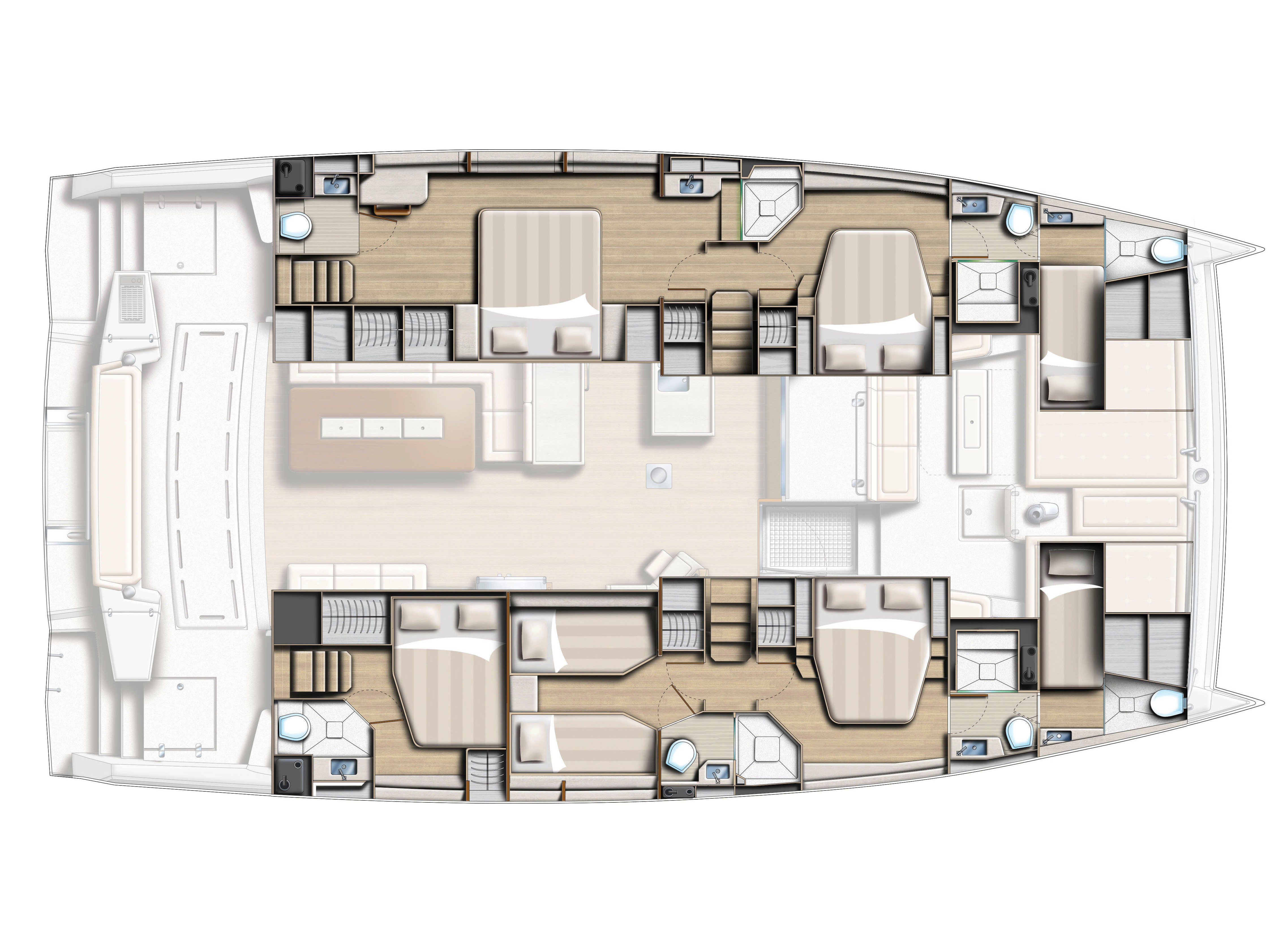 Catamaran - Bali 5.4 - 7 Cabins - Built 2022