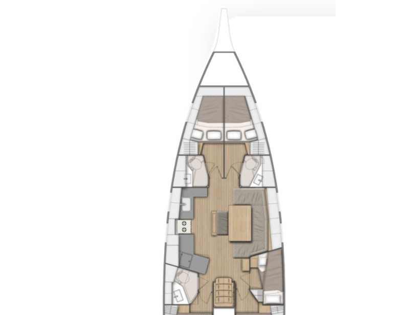 Oceanis 46.1  5 cabins