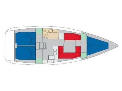 Sun Odyssey  - Minerva - Plan image - Italy, Salerno