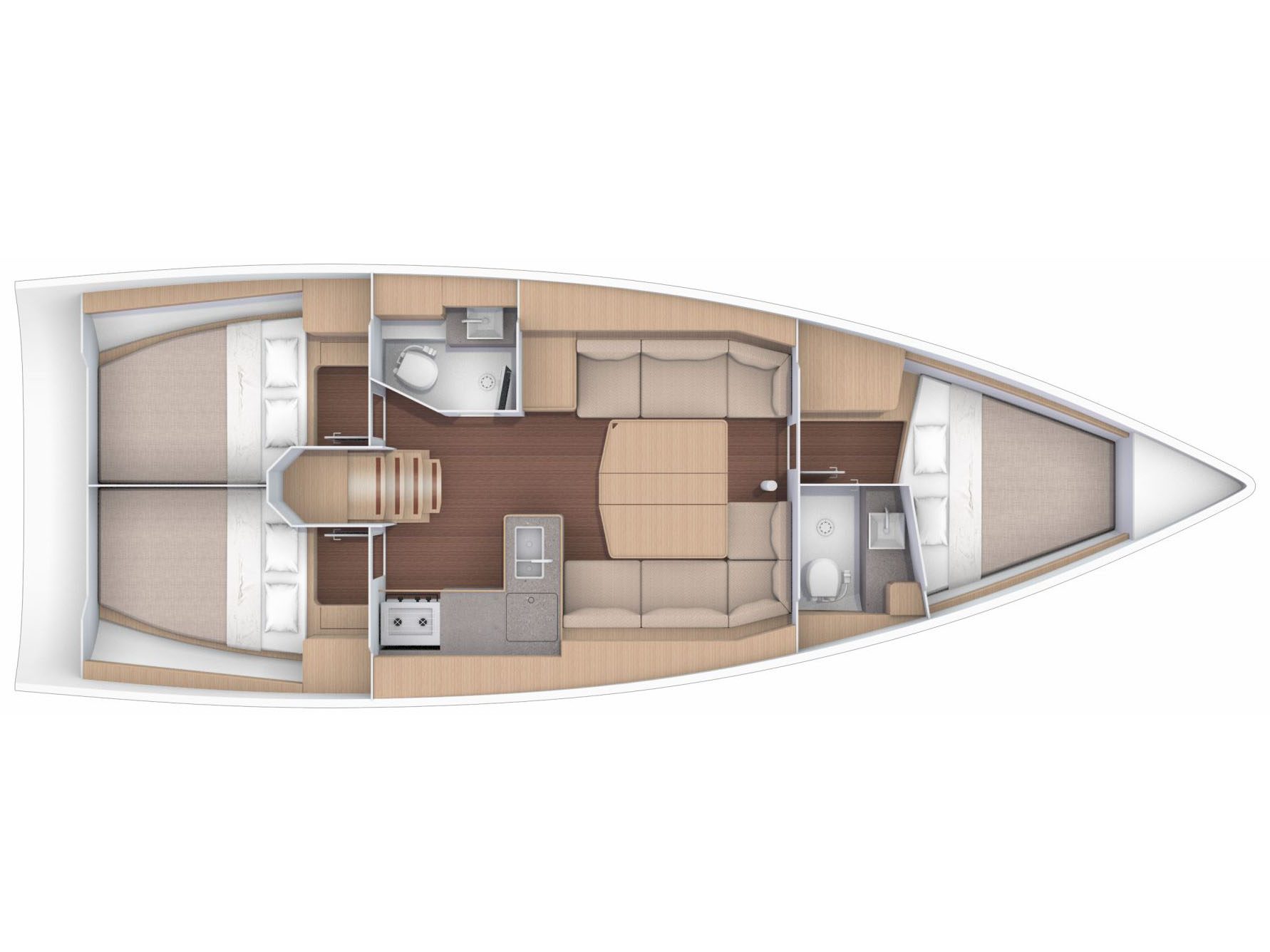 Plan image D390-20-I / Dufour 390 Grand Large[G]