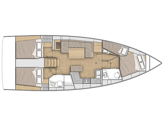 Plan image O40.1-21-L / Oceanis 40.1[G]