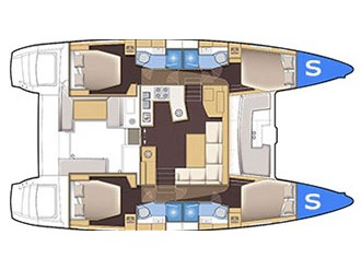 Catamaran - Lagoon 450 Fly - 6 Cabins - Built 2017