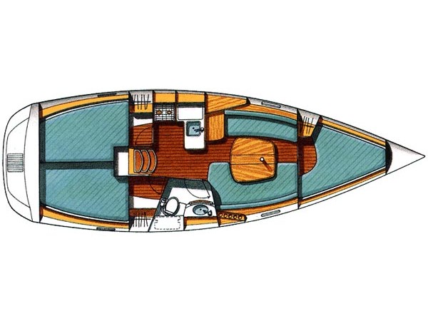 Beneteau  - GRDELIN - Interior image - Хорватия, ACI Marina Trogir