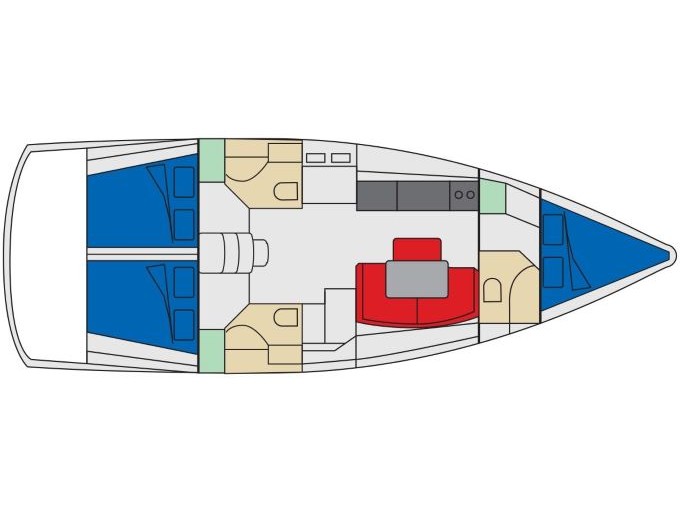 Beneteau  - Elvira - Plan image - Italy, Salerno