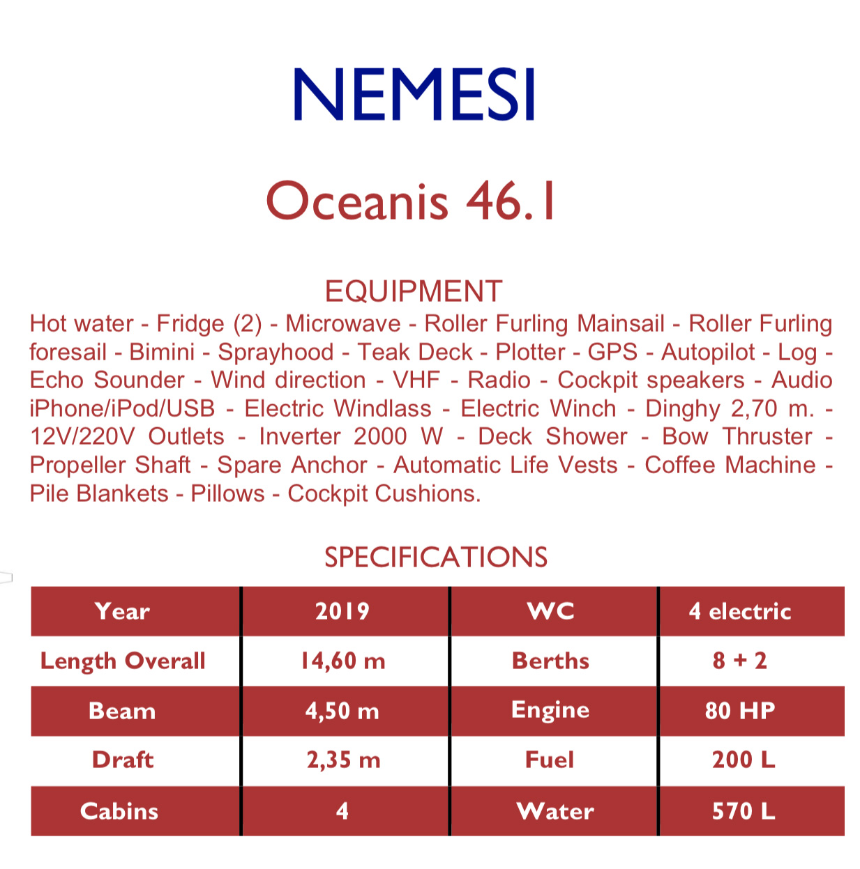 foto Oceanis 46.1 2