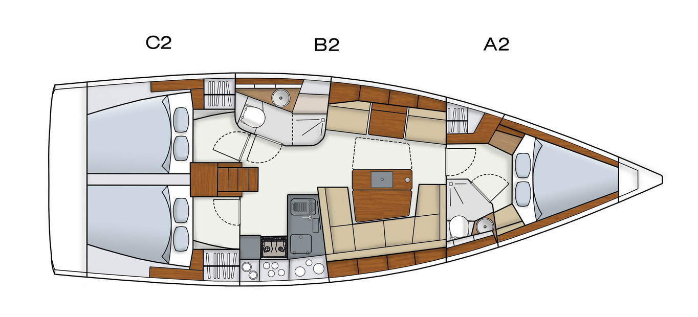 S/Y - Hanse 415 - 3 Cabins - Built 2013