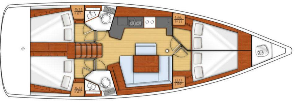 S/Y - Oceanis 45 - 4 Cabins - Built 2013