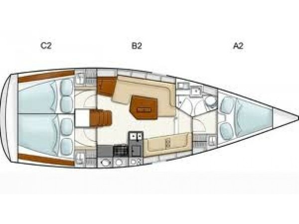 Plan image Mare Nostrum / Hanse 385[G]