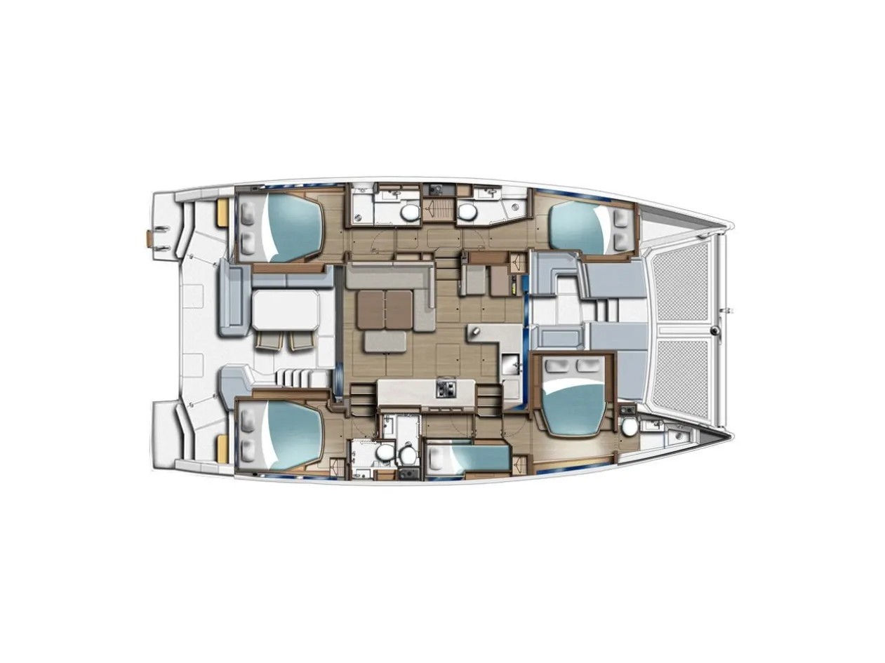 Sunsail 465 Premium Plus, Plan image