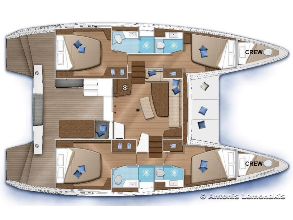 Catamaran - Lagoon 46 - 6 Cabins - Built 2020