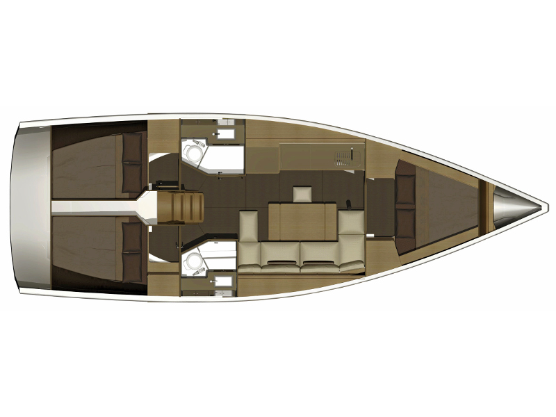 Plan image Eftychia 3 / Dufour 382 Grand Large[G]