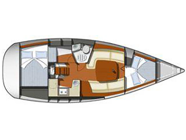 Sun Odyssey  - Charoula - Plan image - Greece, Lefkas Marina