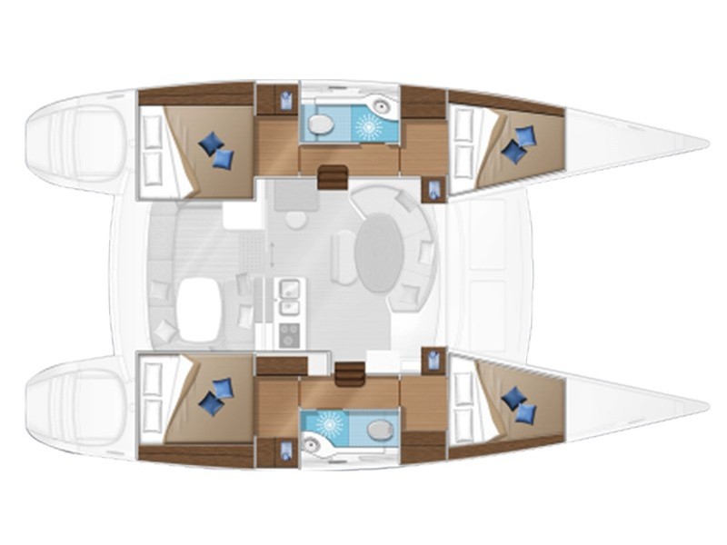 Catamaran - Lagoon 380 S2 - 6 Cabins - Built 2015