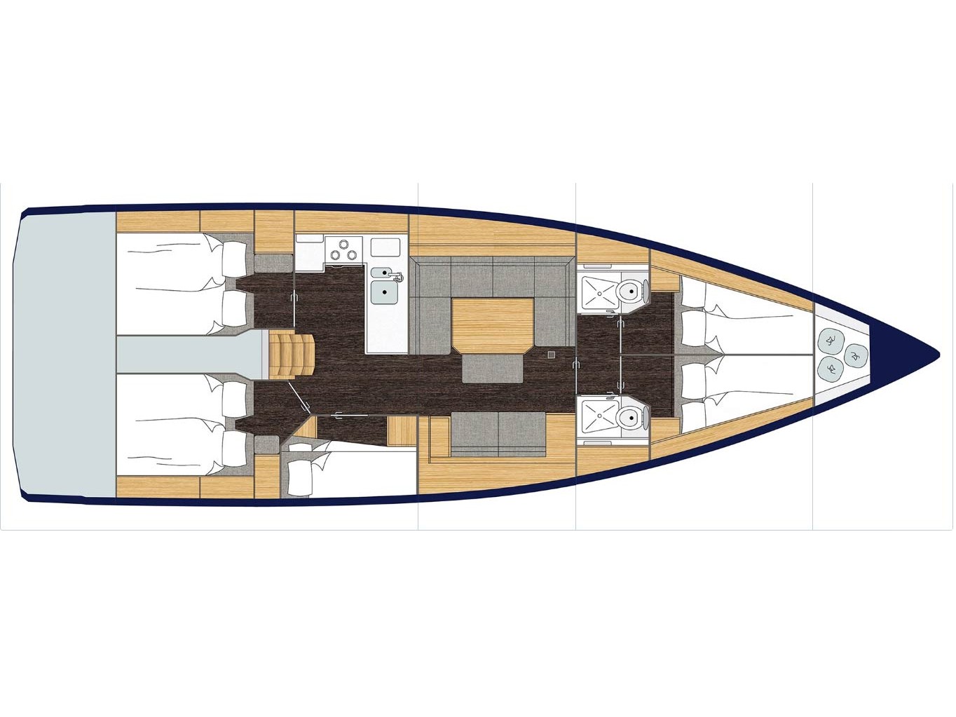S/Y - Bavaria C45 - 5 Cabins - Built 2022