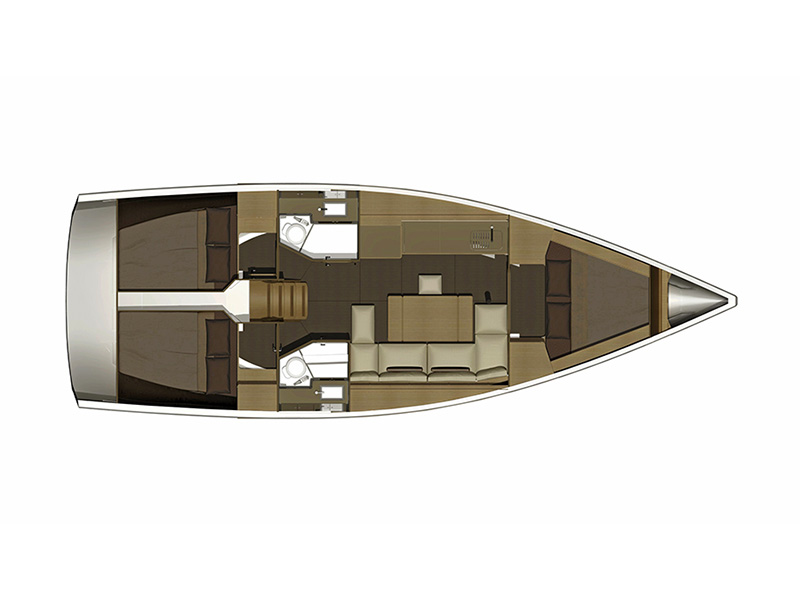 S/Y - Dufour 382 Grand Large - 3 Cabins - Built 2016