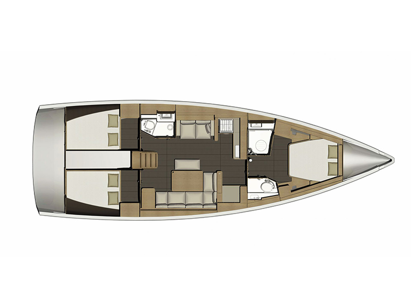 S/Y - Dufour 460 Grand Large - 3 Cabins - Built 2017