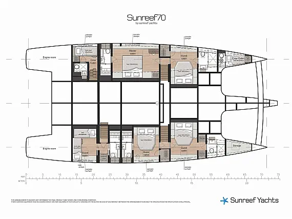 Sunreef 70 Eco - Immagine di layout