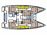 Cocktail 15-24m - Cabin Cruise Seychelles - [Layout image]