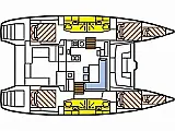Lagoon 450 SporTop - Layout image