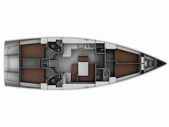 Bavaria Cruiser 45  - Immagine di layout