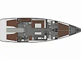 Bavaria 55 Cruiser - Layout image