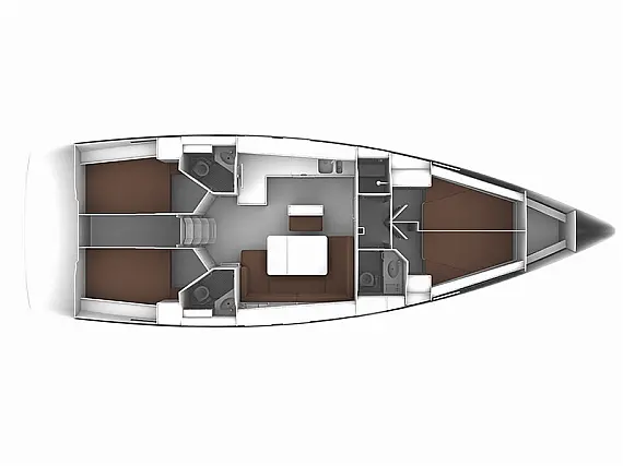 Bavaria 46 Cruiser - Immagine di layout