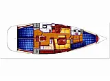 Sun Odyssey 43  - Layout image