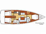 Oceanis 45 - [Layout image]