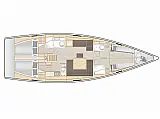 Hanse 458 - 80 - Layout image