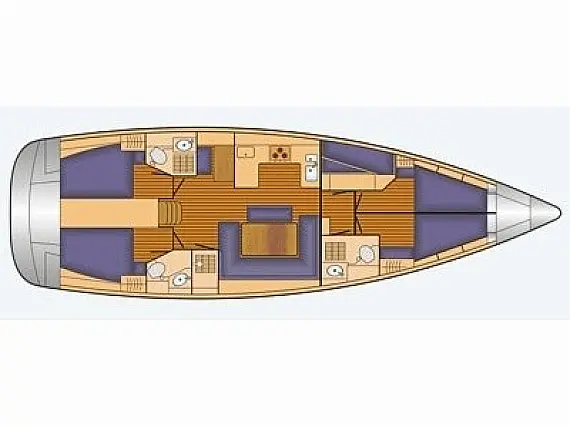 Bavaria 50 Cruiser - Layout image