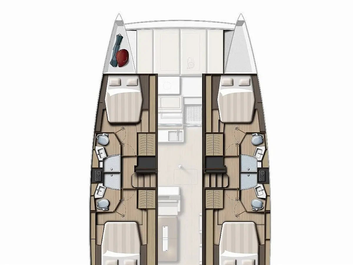 Bali 4.4 (2025) in Rhodes and the Dodecanese deck plan