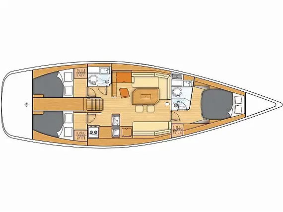 Beneteau First 45 - Immagine di layout