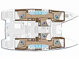 Lagoon 50 - Layout image